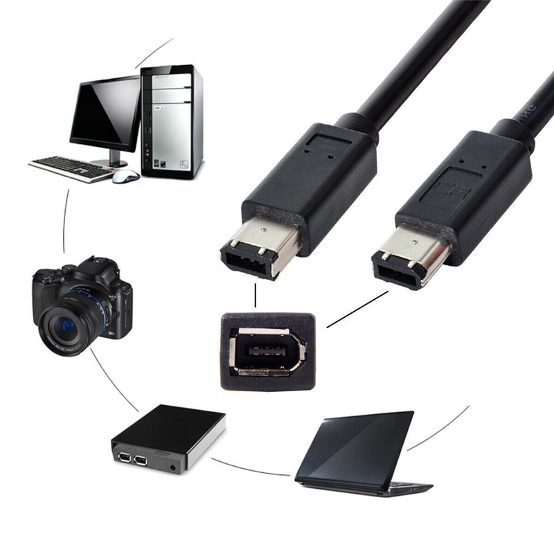 CY Firewire IEEE 1394 6 Pin Female to Firewire Cable Adapter Firewire 400 IEEE gallery