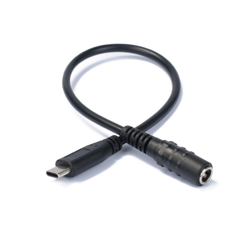 Type C USB Male to DC5521 5.5×2.1mm Female Charging Adapter Cable for Powering
