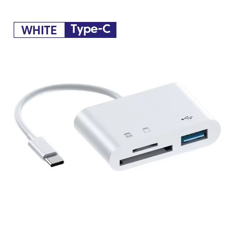 USB C OTG Adapter 3 in 1 Data Transfer Hub for iPhone 15 Huawei Samsung