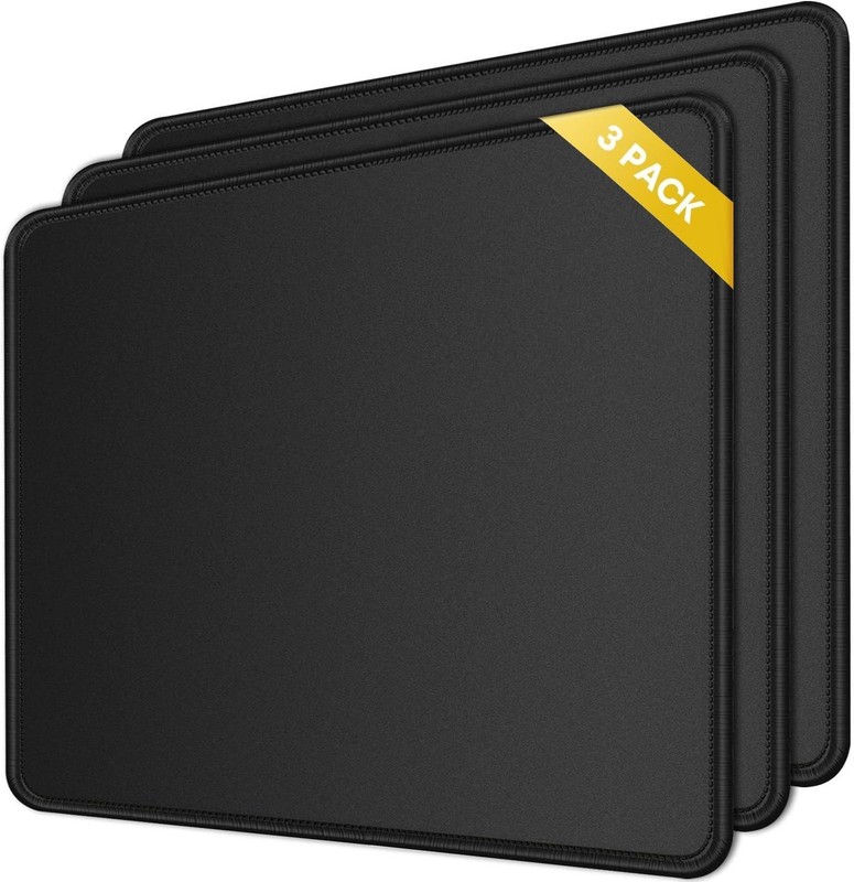 3 Pack Mouse Pad, Ultra-Smooth Gaming Mousepad,with Non-Slip Rubber Base Wash…