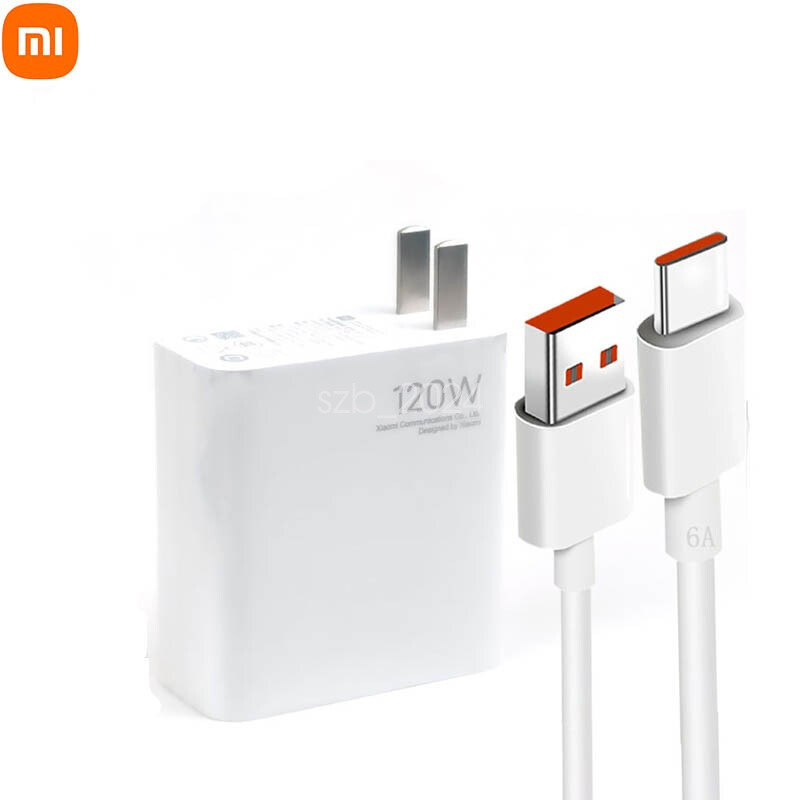 Xiaomi 120W Fast Wall Charger Adapter USB-C 6A Cable Redmi Note 11/11T/12 Pro+ gallery