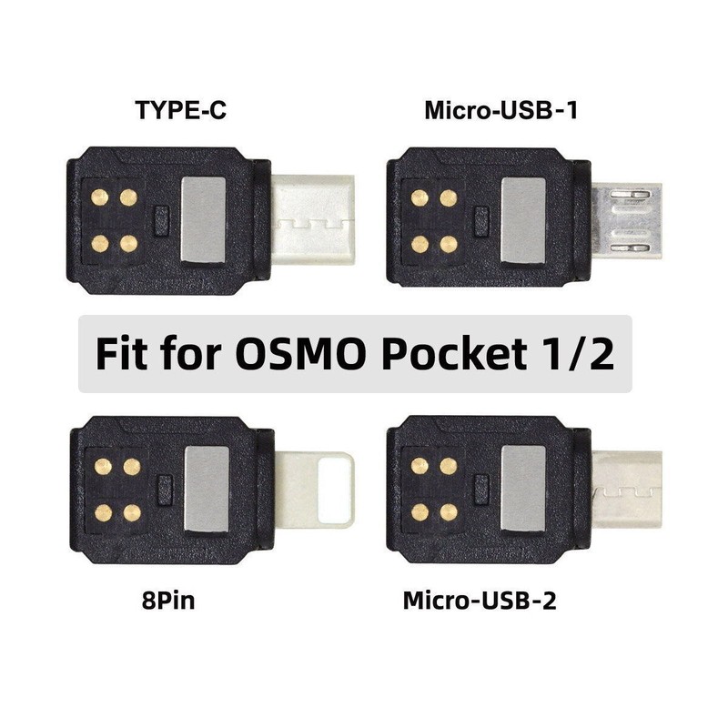 CABLECY USB-C & Micro & 8P Adapter Connector Interface Handheld Gimbal Camera gallery