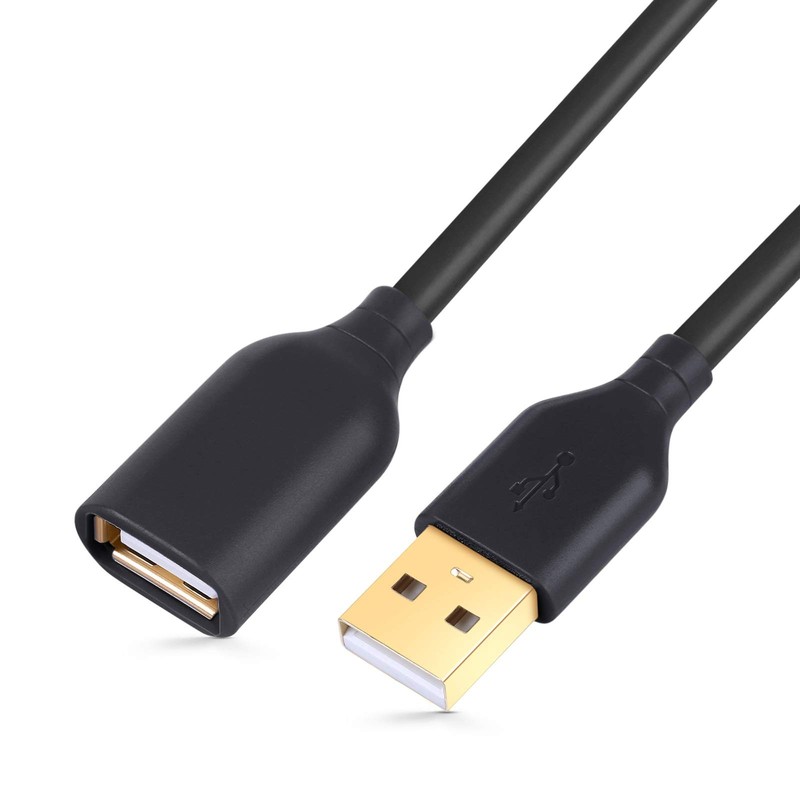 10ft Long USB Extension Cable Extender Cord – USB 2.0 Type A Male to A Female…