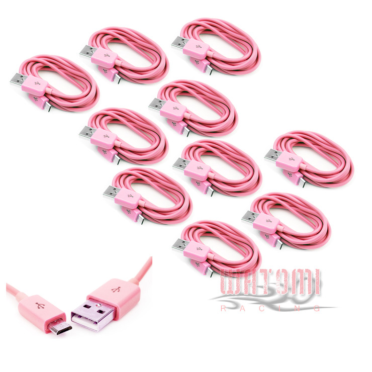 10X 10FT MICRO USB DATA CHARGER CABLE PINK NOKIA LUMIA 920 LG OPTIMUS G L9 G2