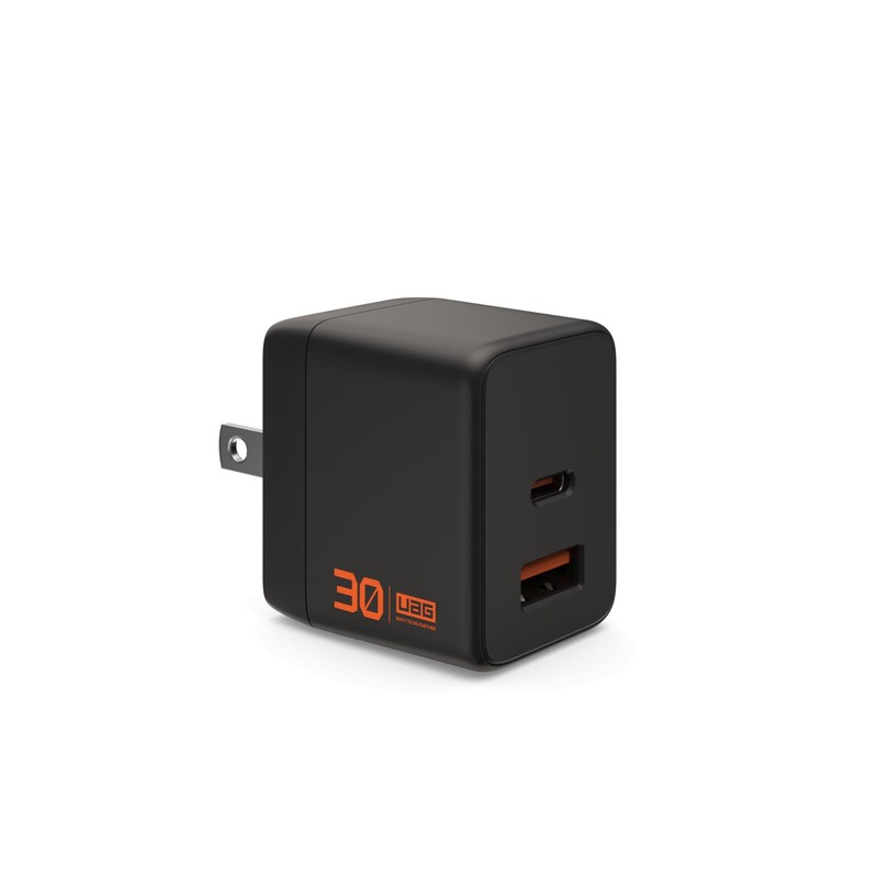 UAG SRG 30W GaN 2-Port Wall Charger - USB USB-C Foldable Fast Charging, Black gallery