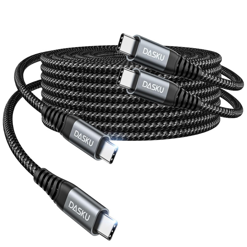 Iphone 17 USB C to USB C Fast Charging, 60W(3.1A) 2 Pack 3FT Charging Cord Type