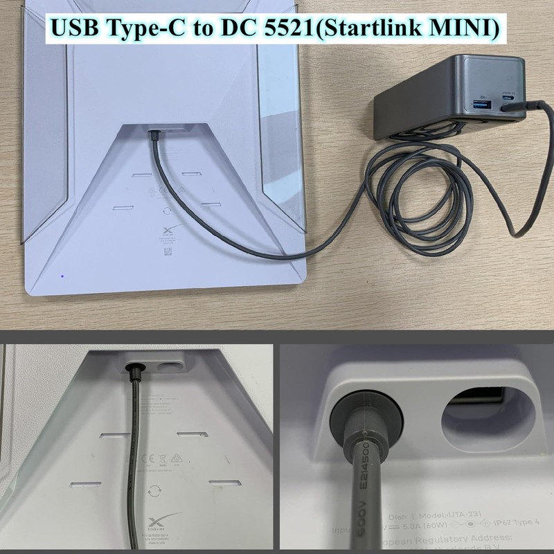 Starlink Mini Power Cord, Work with 100W PD Charger and PD Power Bank for Sta... gallery