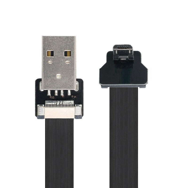 ChenYang Up Angled USB 2.0 Type-A Male to Micro USB 5Pin Male Data FPC Cable gallery