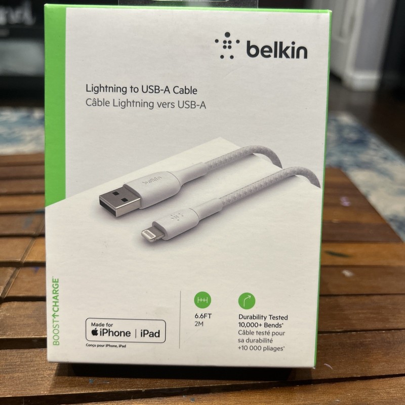 Belkin CAA002bt2MWH 2m to USB-A Cable - White