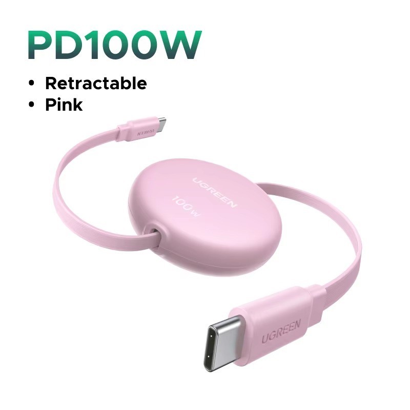 UGREEN 100W USB-C Retractable Charging Cable gallery