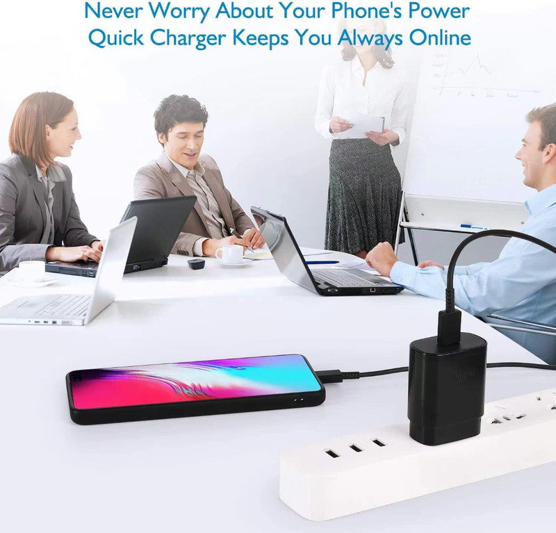 25w Type USB-C Super Fast Wall Charger PD Cable For Samsung Galaxy S20 S21 LOT gallery