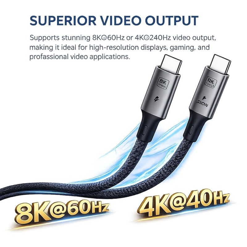 USB4 USB to USB Cable, 40Gbps, for Thunderbolt 4, 3, 8K Video [USB-IF Certifi... gallery