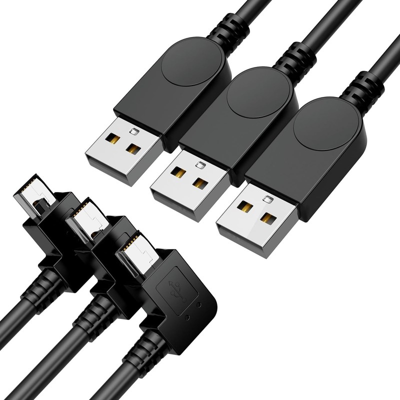 Eanetf Mini USB Cable, 90 Degree USB 2.0 A to Mini B USB Cable,Right Angle USB
