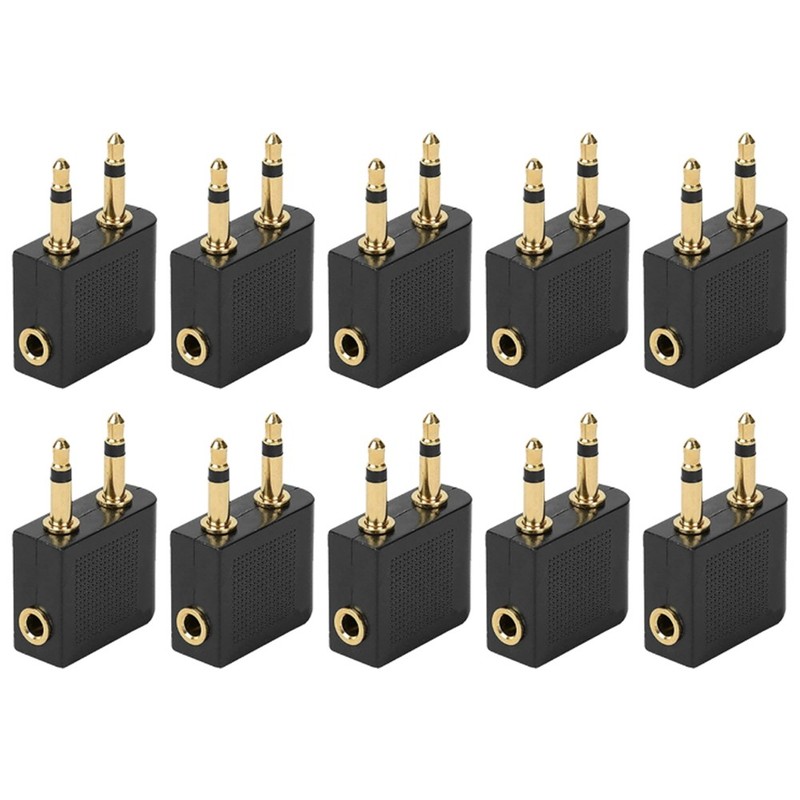 10pcs 3.5mm Jack Adapter Converter Adapter for Audio5915 Headphones