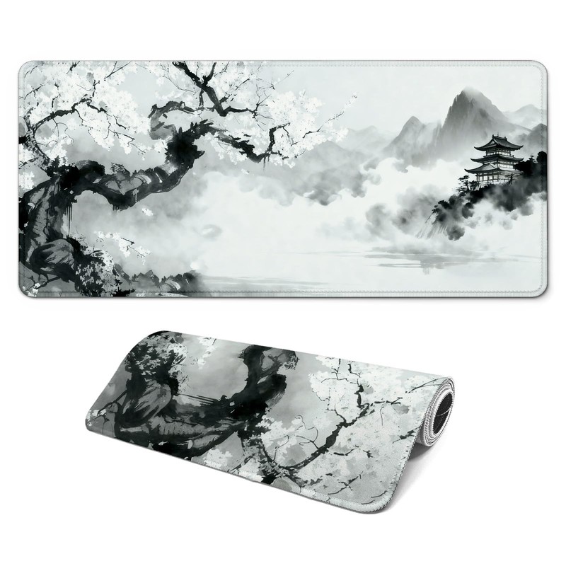 Gaming Mouse Pad with Anti-Slip Rubber Base, Extended Large Computer Mouse Ma…