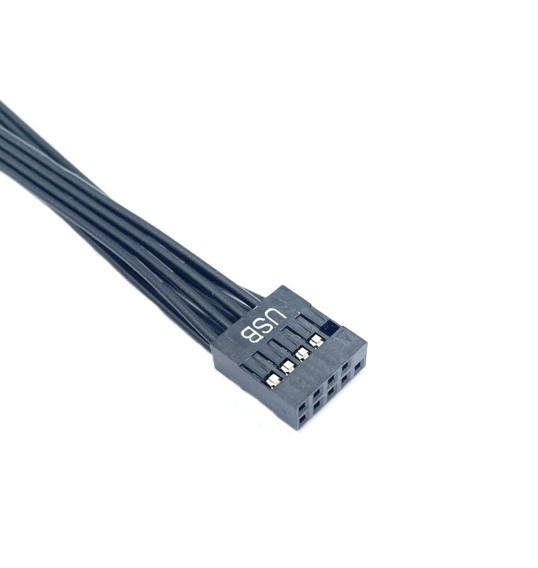 2 PCS Motherboard USB Y Splitter Cable USB 2.0 9Pin To 2 9Pin Leads Wire gallery