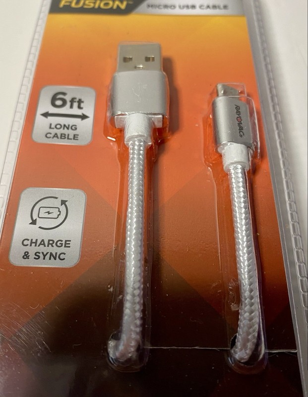 Rayovac Fusion - Micro USB Cable - 6ft Long Cable - Charge & Sync - White gallery