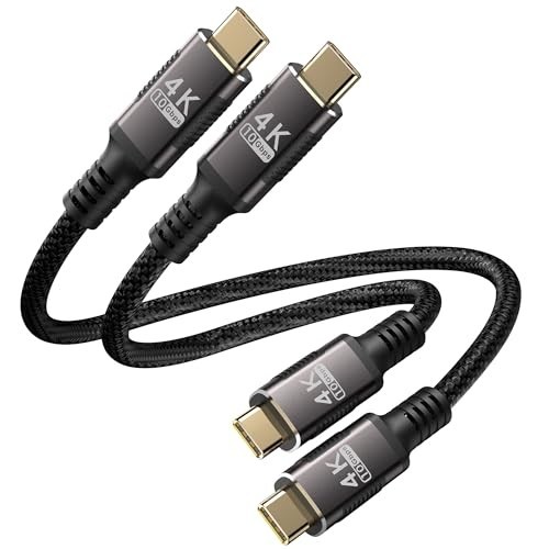 6" USB C Cable 0.5ft 2-Pack, 10Gbps Data Transfer, 4K Video Output, Fast Chargin gallery