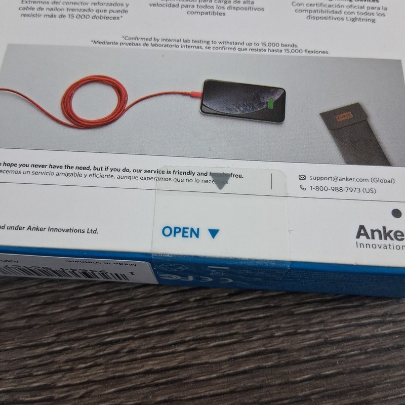 Anker USB-A Charging Cable For Apple Devices Red New gallery