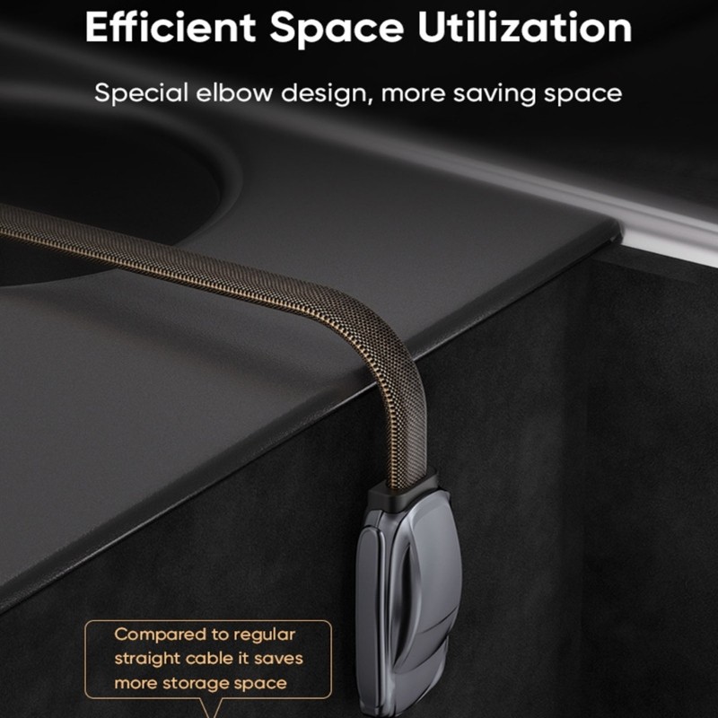 240W L Shape Fast Charging Cable 480mbps USB C Data Cord For Car Wear Resistant gallery