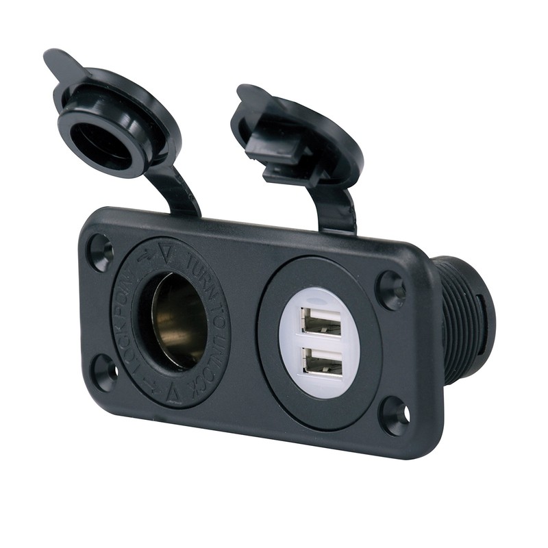 12VCOMBO Dual USB and 12V Socket Port