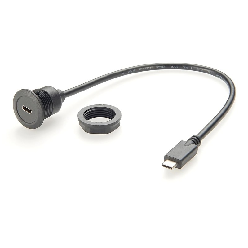 USB 3.1 Type C Male to Female Extension Cable Flush Panel Mount 10Gbps USB 3….