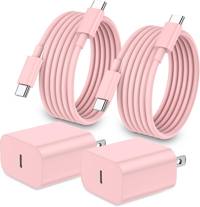 IPhone 17 16 15 Charger Fast Charging,2Pack 20W Apple iPad USB C Wall Bl gallery