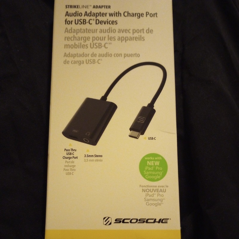 BRAND NEW Scosche AudioAdapter for USB - C Devices - Black