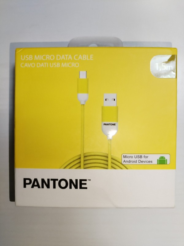 USB Micro, Android Devices, Phone & Tablet, NEW! Cable with box, Pantone.