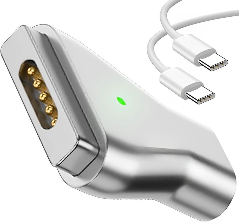 100W Magnetic USB C Adapter with Smart Charging Indicator - MacBook Compatible gallery