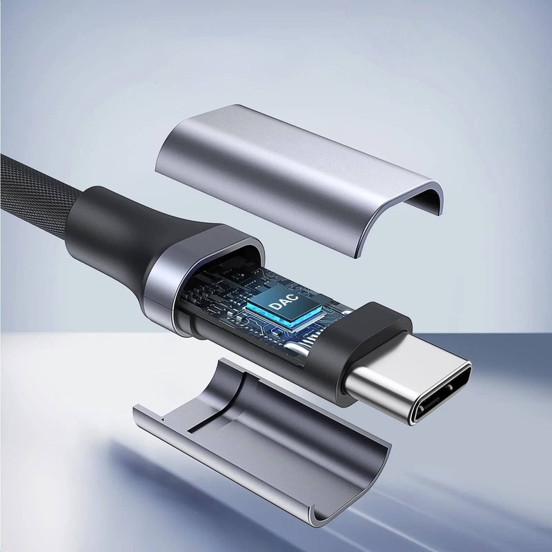 USB-C To 3.5mm Audio Jack Adapter for Samsung iPhone 15 16 17, Grey gallery