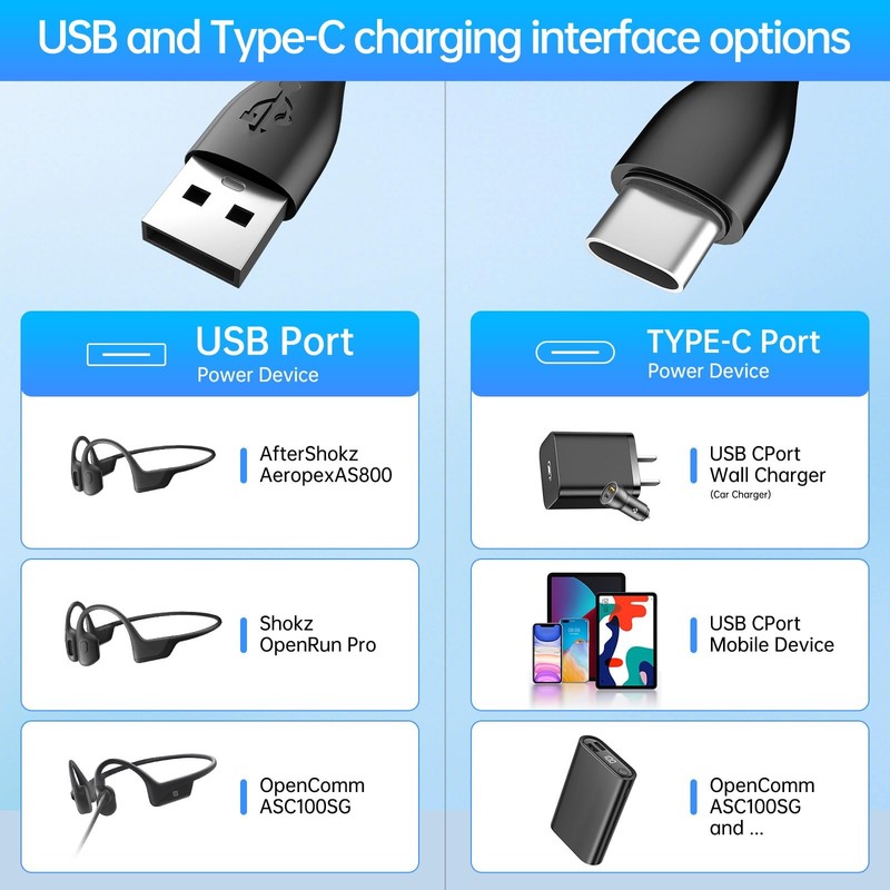 2 Pack Compatible with Shokz Charging Cable Magnetic Charger Cord Compatible ... gallery