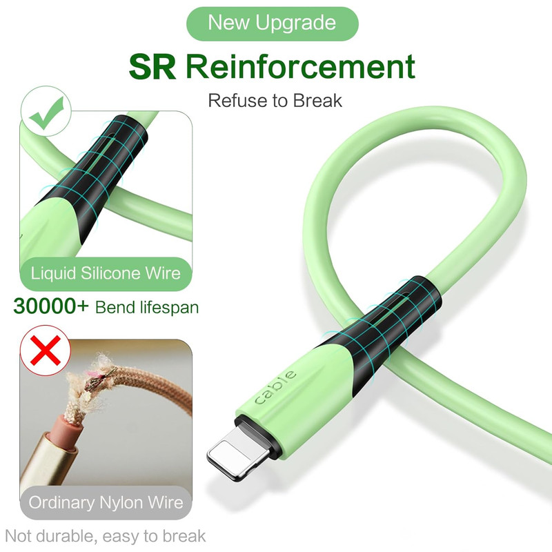 Multi Charging Cable (2Pack 5FT), 3 in 1 Universal USB Charging Cable for Multip gallery