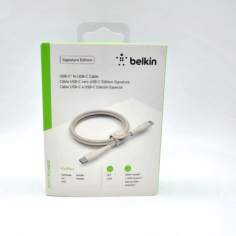 Belkin Signature Edition 5FT USB-C to USB-C Woven Jacket Charge Sync Cable