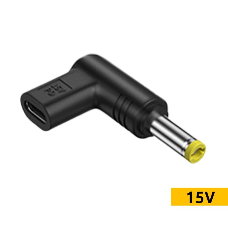 USB Type C Female To DC Male Jack Power Adapter Right Angle Adapter For Laptop gallery