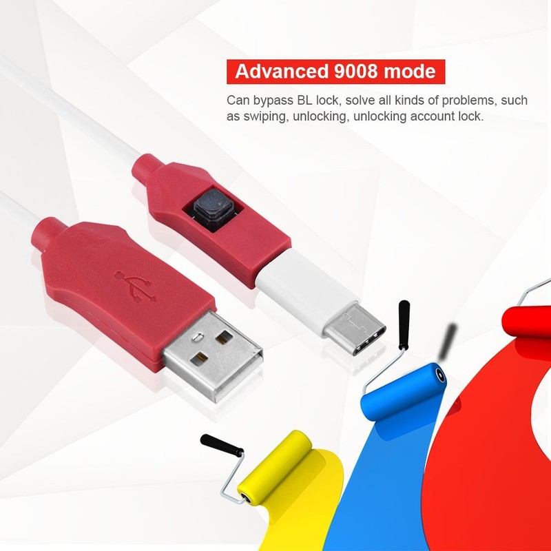2-in-1 EDL Deep Flash Cable Type-C Micro USB 9008 Mode BL Lock Bypass Tool gallery