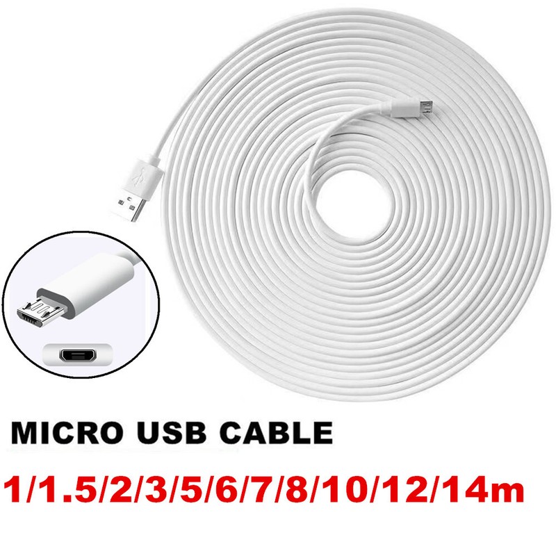Micro USB Charging Cable For Android Smart Phone Charger 1/2/3/5/6/7/8/10/12/14M