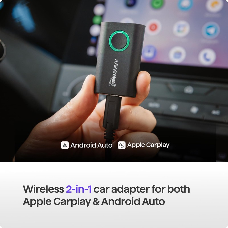 AAWireless Two+ Android Car & Apple Carplay 2in1 Adapter Wireless Connection... gallery
