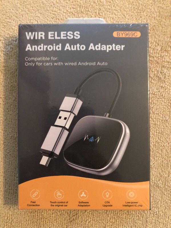 Android Auto Wireless Adapter Compatible for Cars with Wired Android Auto