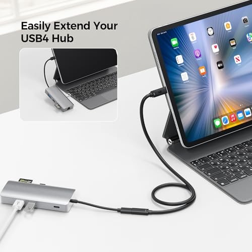 80Gbps USB4 Extension Cable - 3.3ft, Supports [8K@120Hz / 4K@480Hz 3.3 Feet gallery