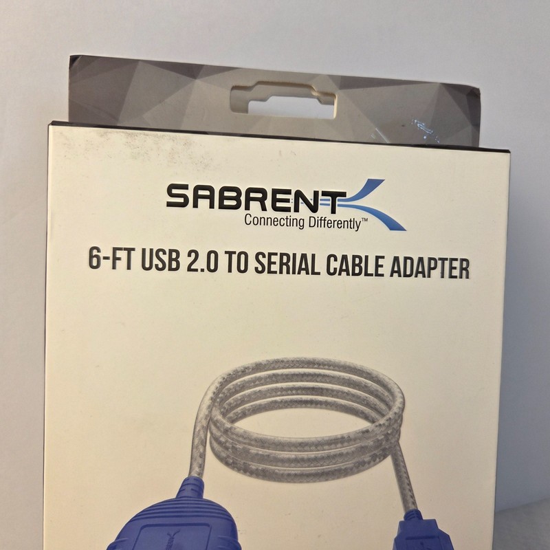 Lot of 2 Sabrent 6-FT USB 2.0 to Serial Cable Adapter gallery