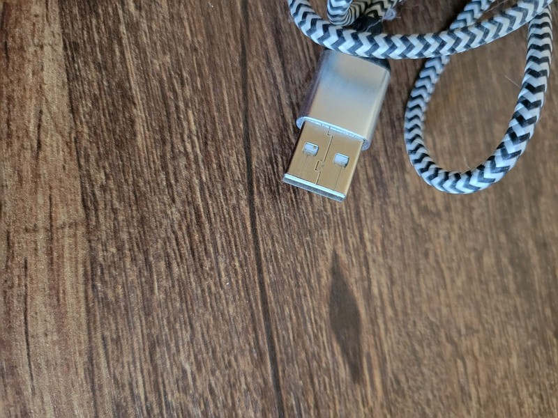 Used USB 2A to USB-C Charging Cable 8 Feet Long in Working Condition gallery