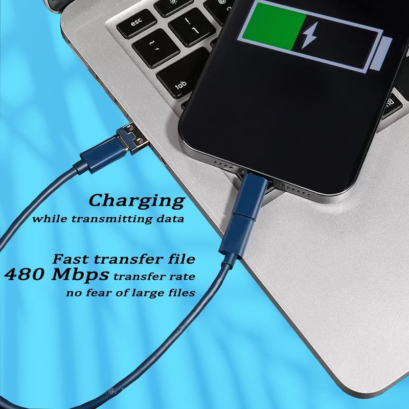 Multi USB Charging Adapter Cable Kit Type C To iOS Micro Conversion Box Travel gallery