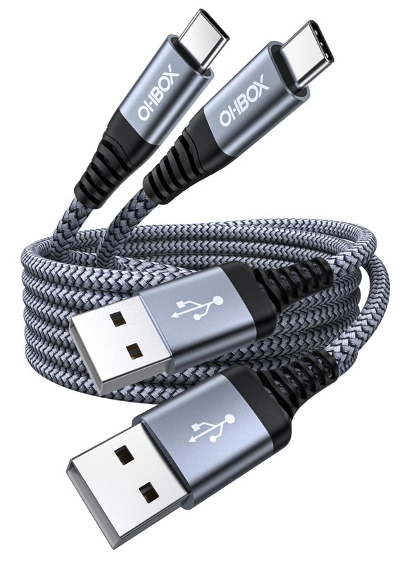 60W Fast Charging USB A to USB C Cable 6FT [2 Pack] Braided Charger for iPhone & gallery
