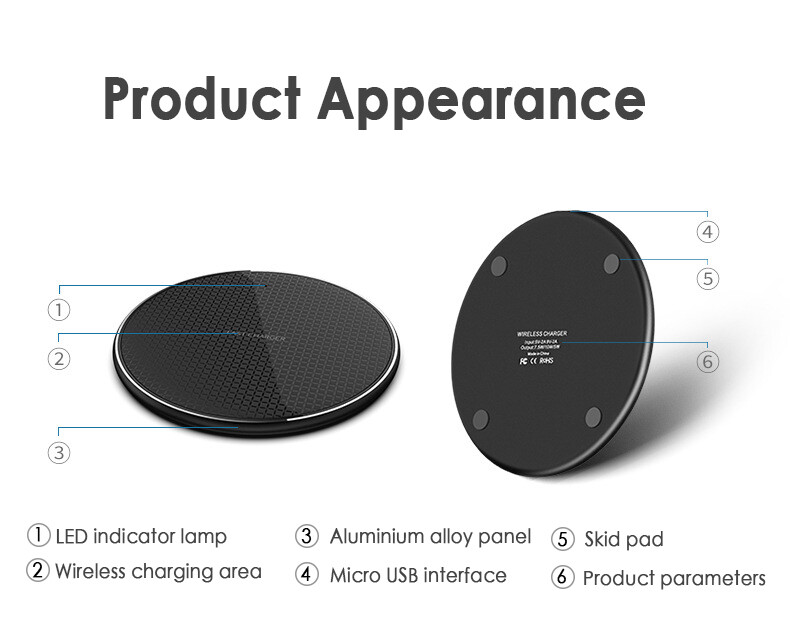 Wireless Fast Charger Charging Pad Dock for iPhone Samsung Android Universal gallery