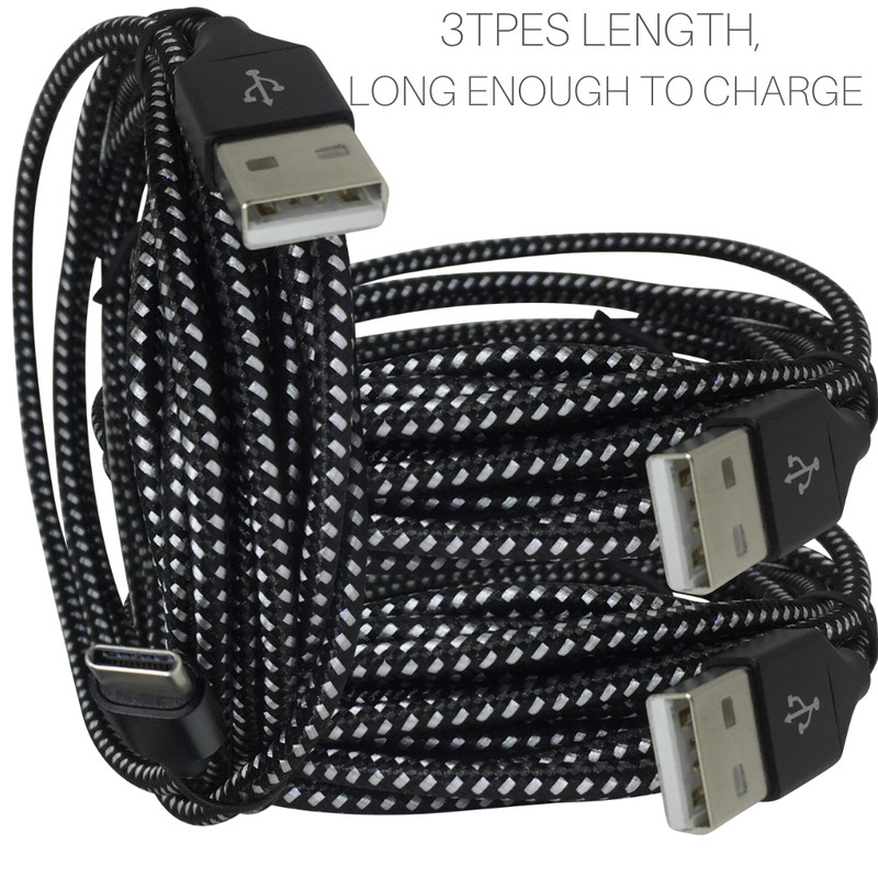 1/6Pack 10ft USBC Fast Charger Cable Lot For Samsung Android TypeC Charging Cord gallery