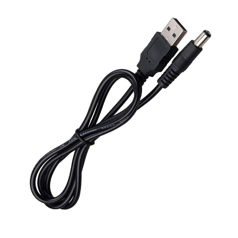 USB to DC 5.5mm Cable 80cm, USB 2.0 A to DC 5.5mm x 2.1mm DC 5V Power Plug Co... gallery