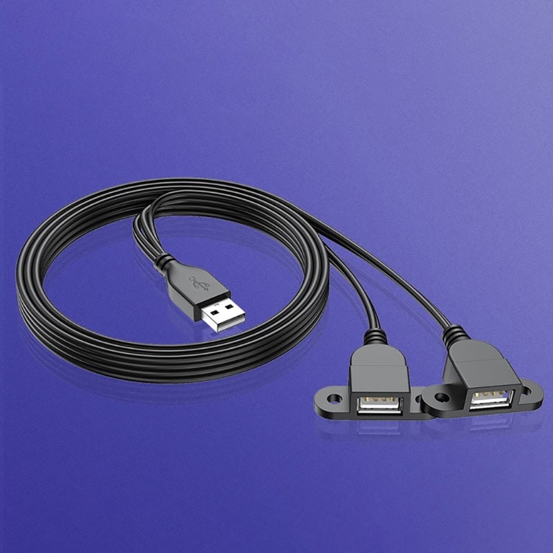 USB Power Adapter Cord USB Y Splitter Charging Cable for USB Fans and Lamps gallery