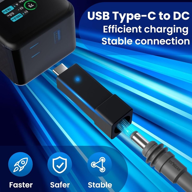 Starlink Mini Power Cable Adapter, USB C Male to DC Female gallery
