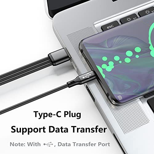 USB C Splitter Cable,USB A Male to 3 Type-C Male Charge Cable,3 in 1 Nylon gallery